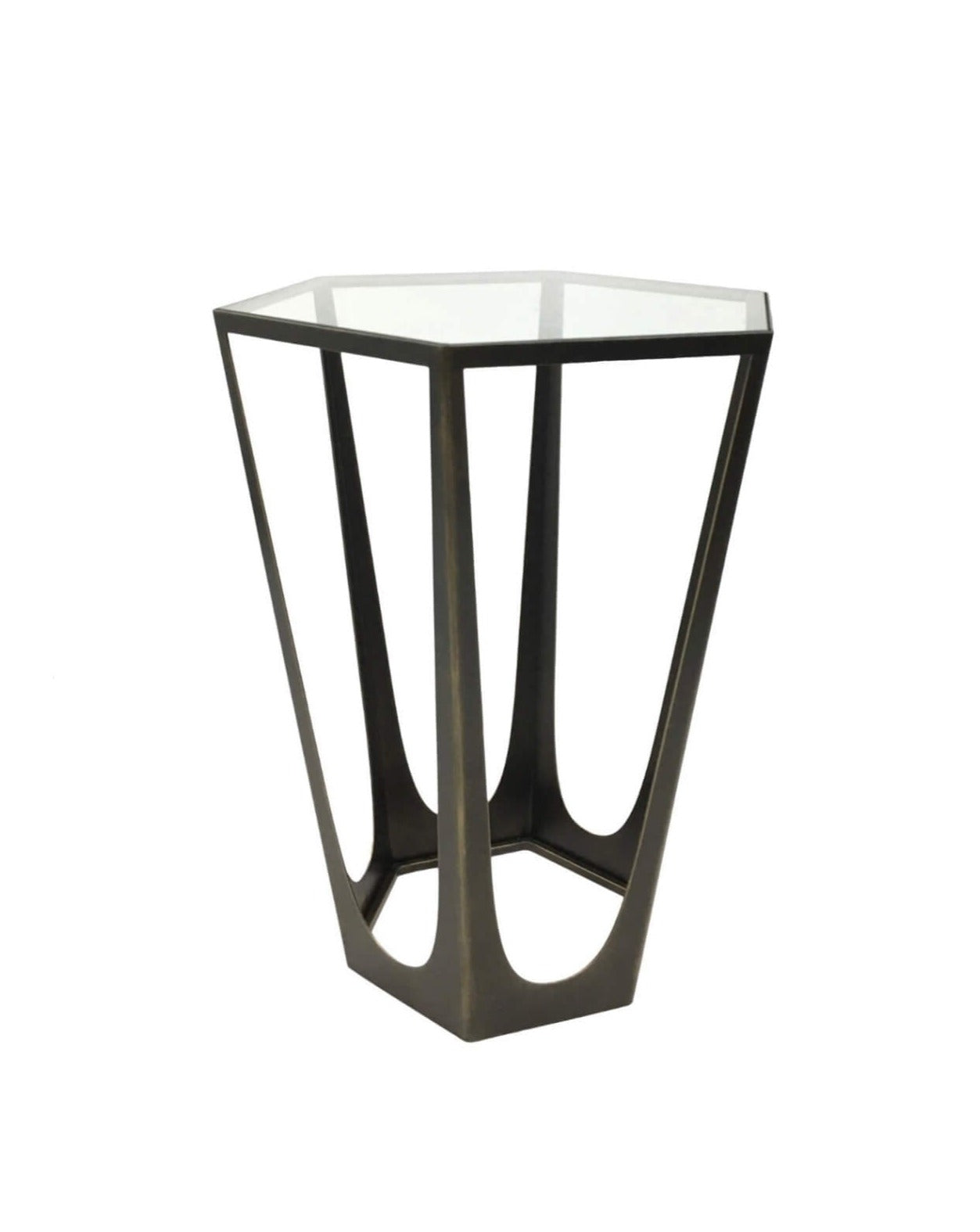 Bronze Finish Side Table