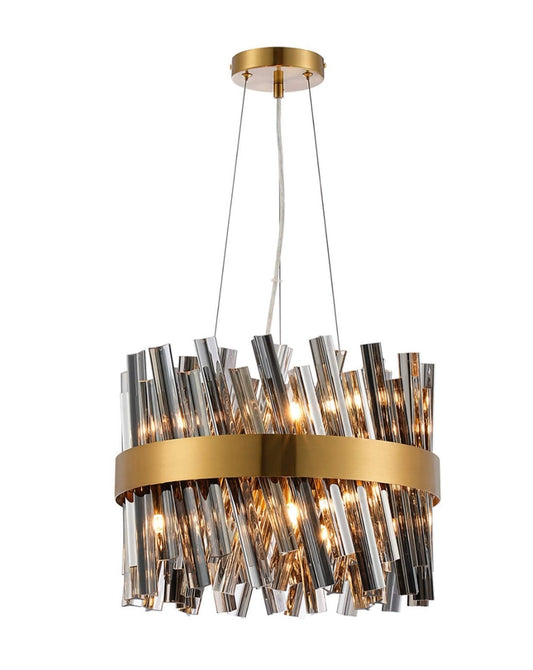 Bond Street Brass Smoke Pendant