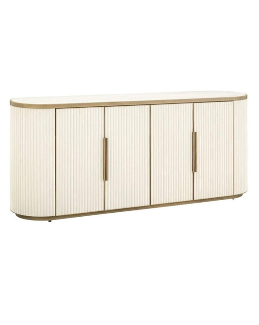 Suede Ribbed Sideboard