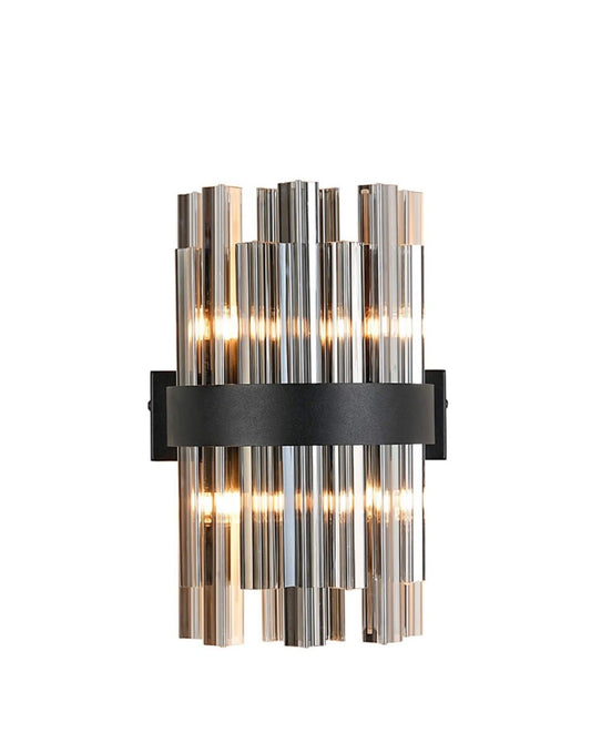 Bond Street Black Smoke Wall Light