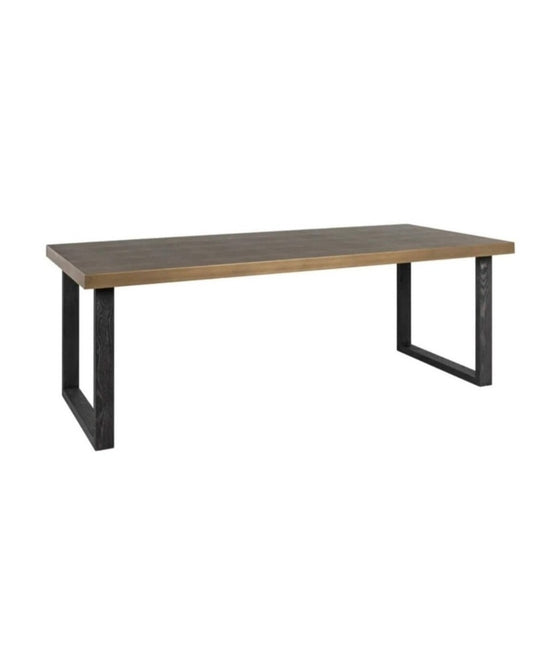 Textured Brass Dining Table 200