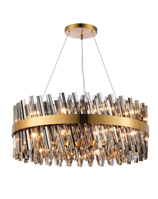 Bond Street Brass Smoke Chandelier