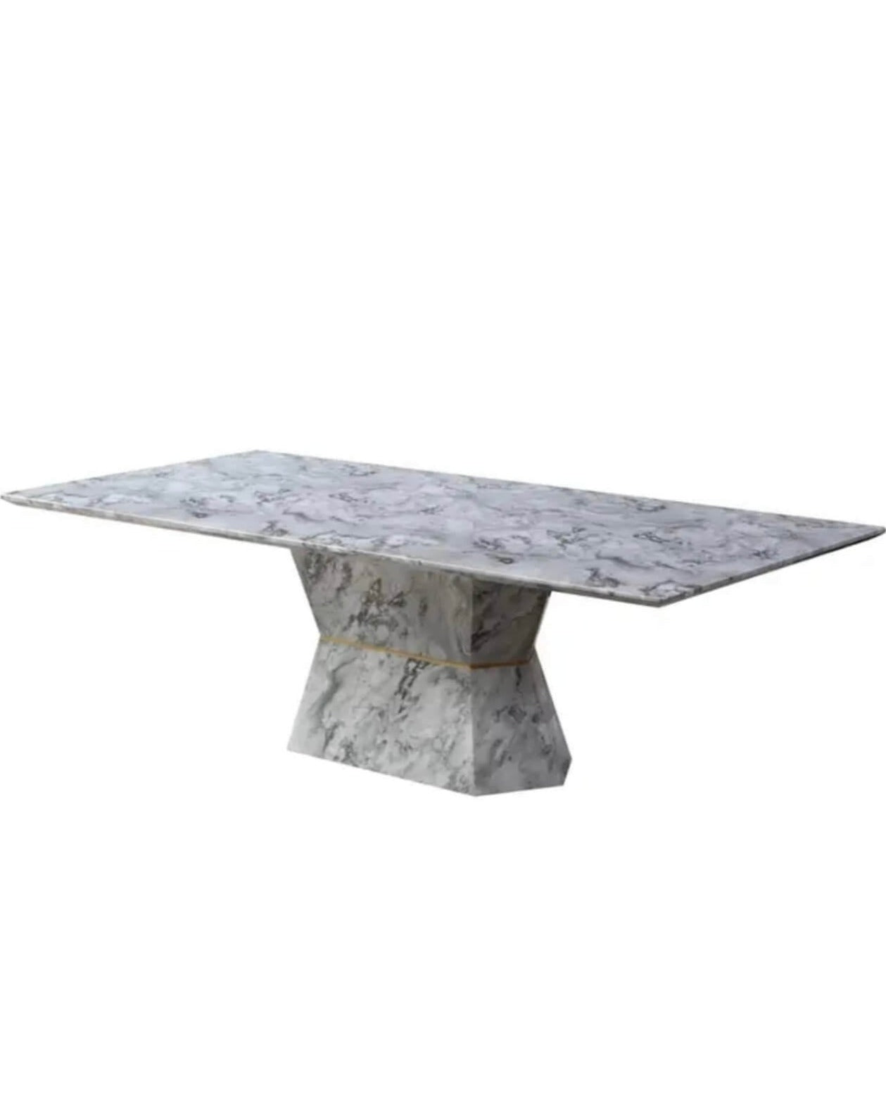 Grey Marble Stone Dining Table
