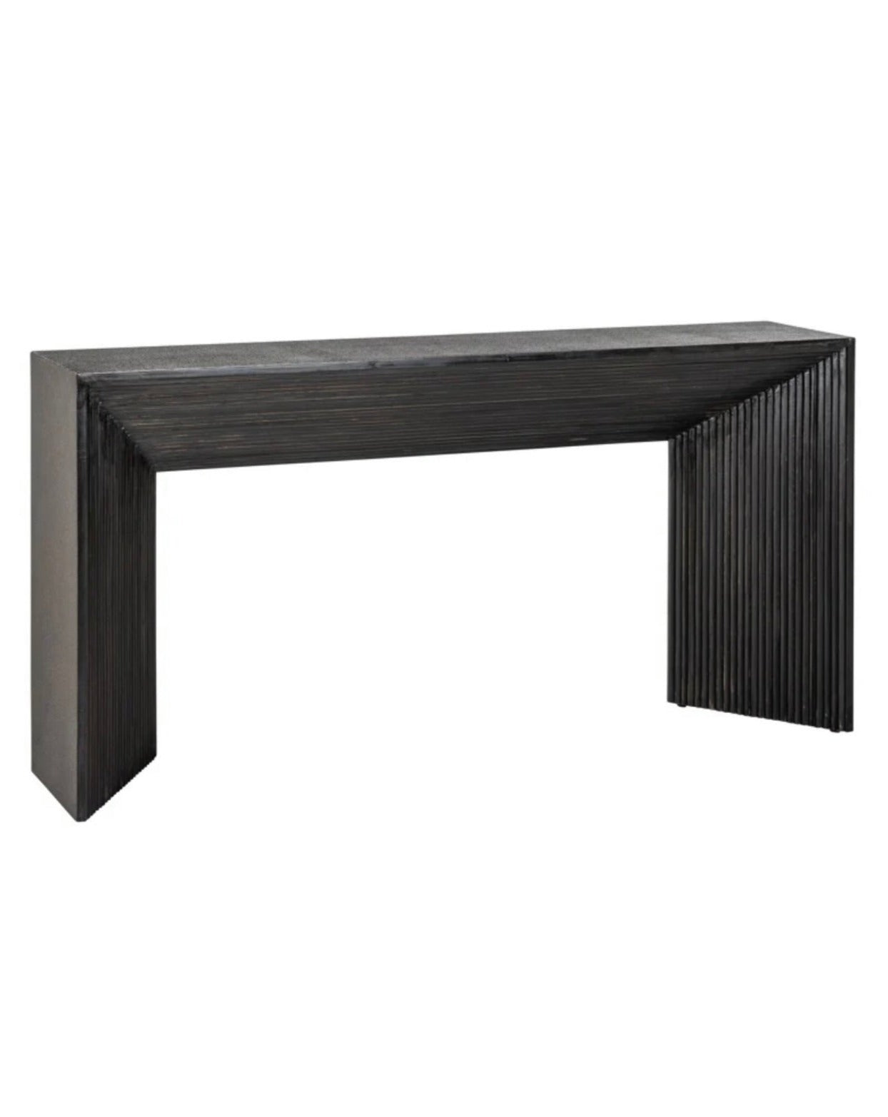 Dark Brass Cladded Console Table