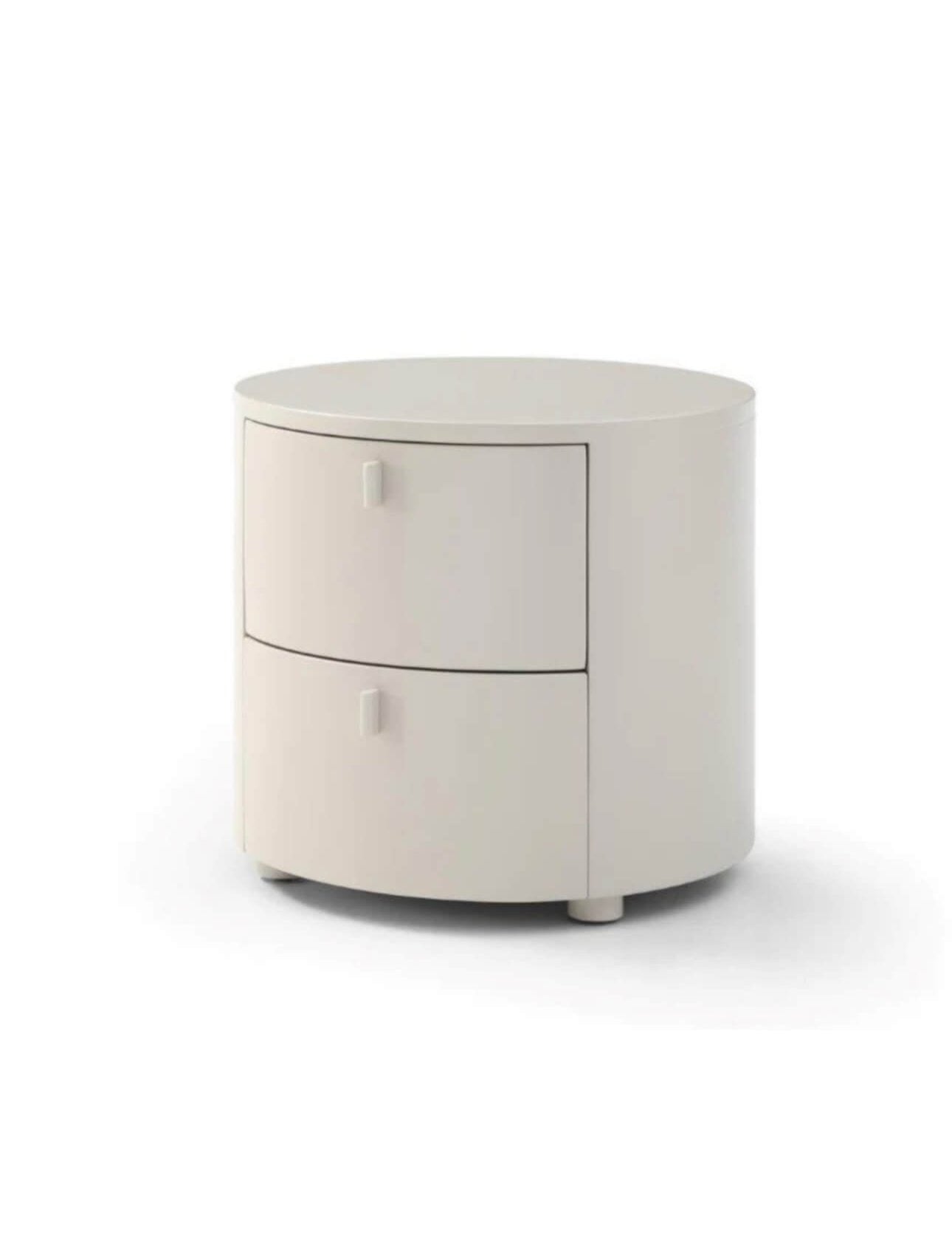 Tommy Franks Sims Bedside Table - Matte Beige