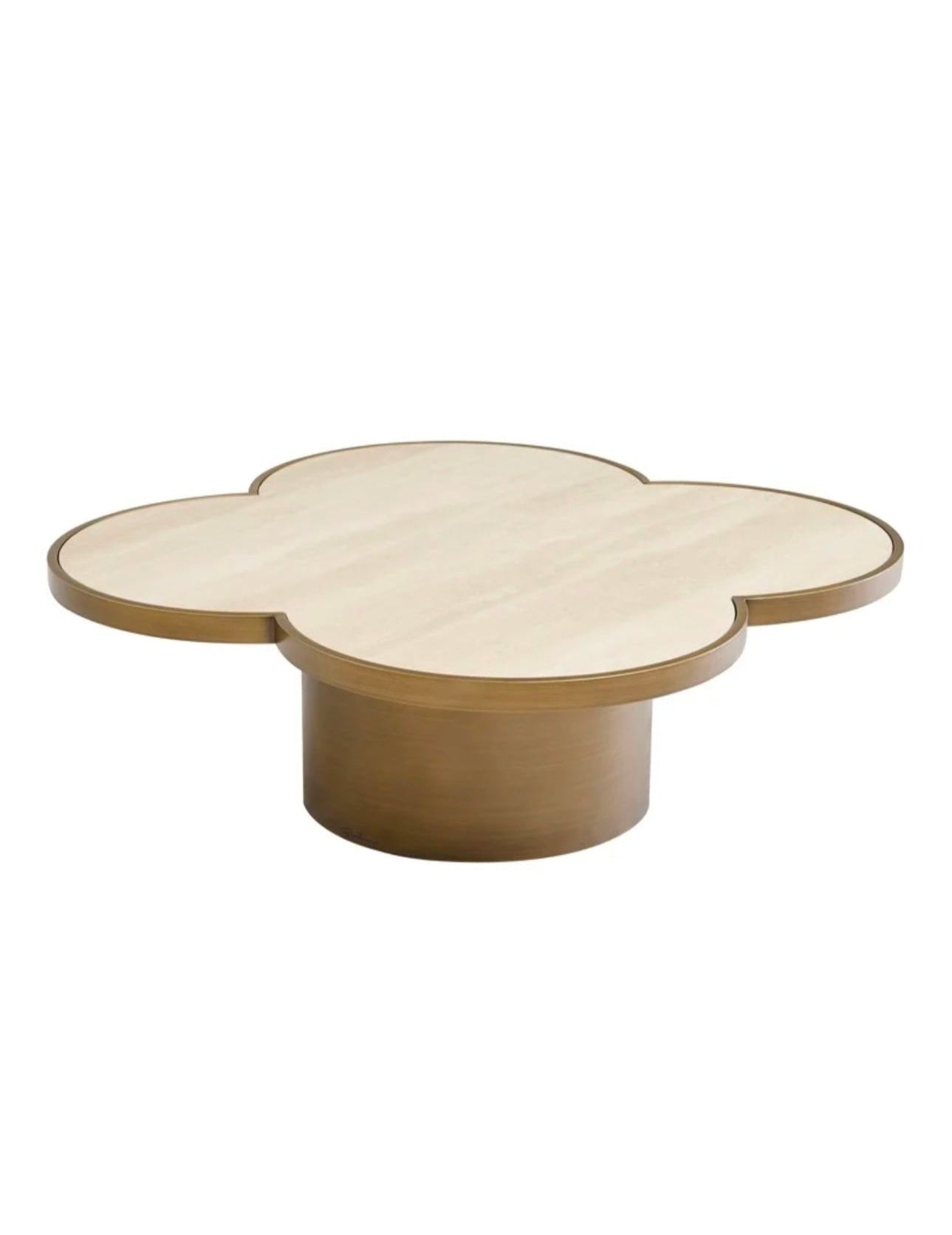 Brushed Gold Glover Coffee Table