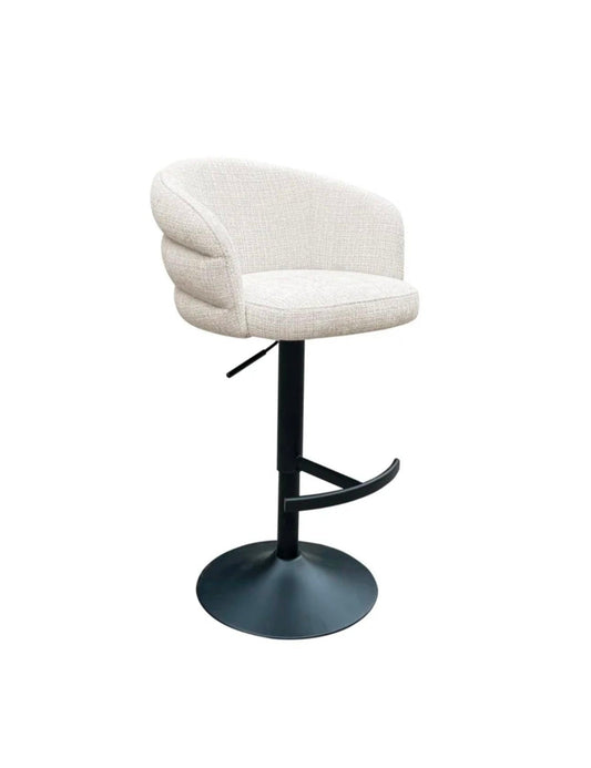 Chenille Swivel Barstool