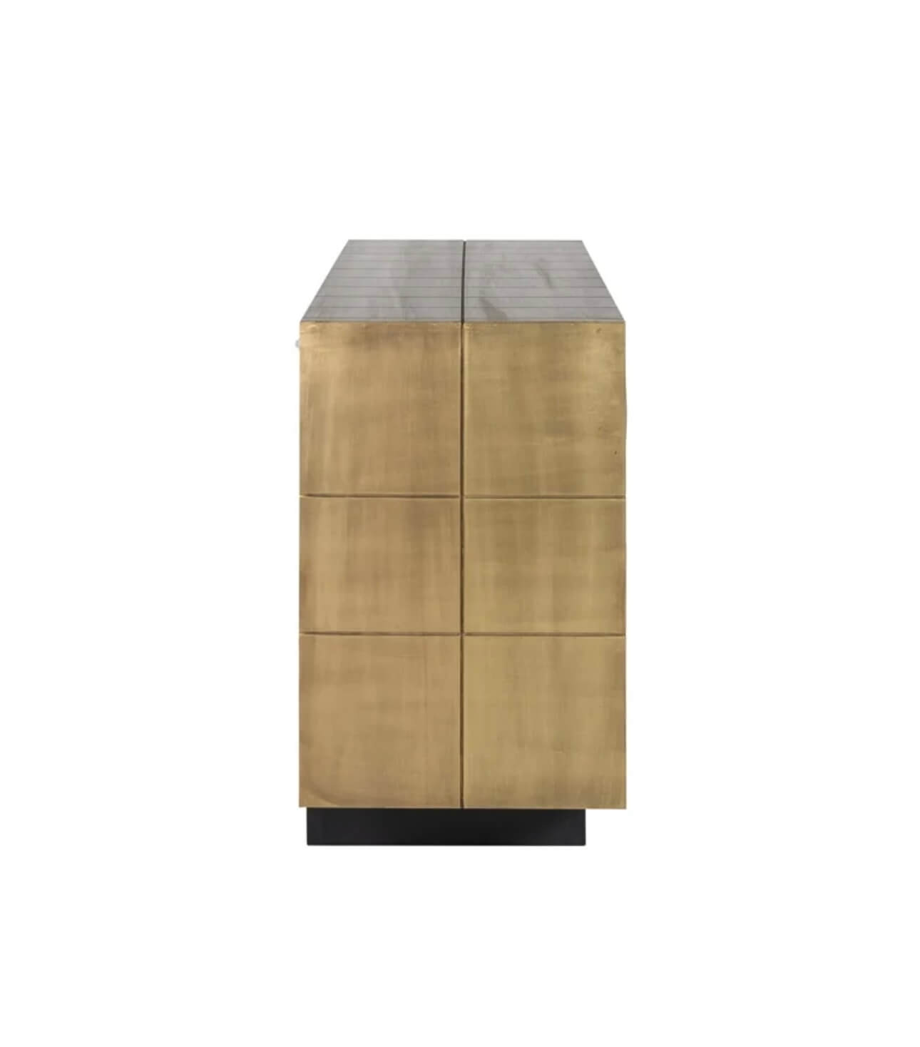 Brushed Gold Finish Sideboard