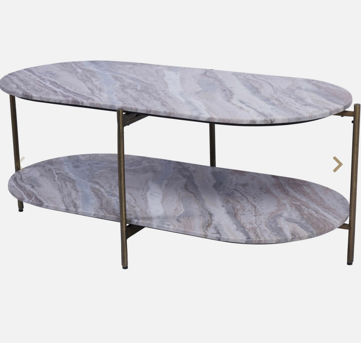 Marble Oval Coffee Table