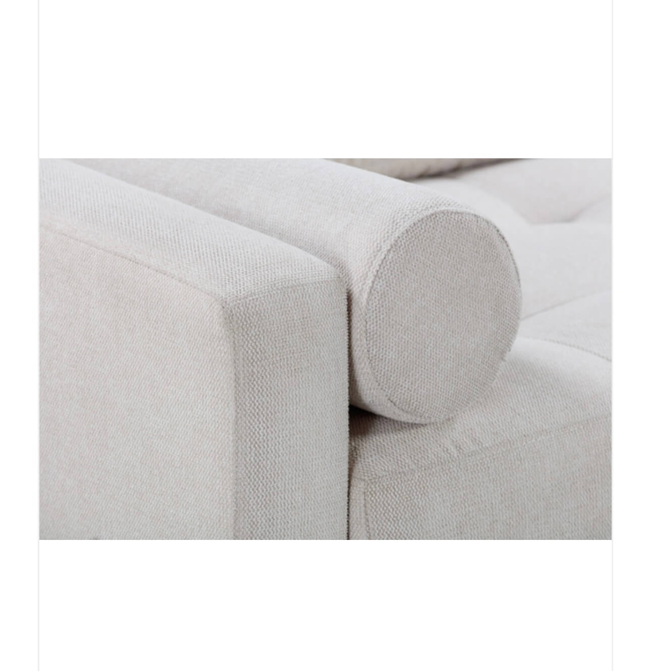 Neutral Textured Fabric Sofa