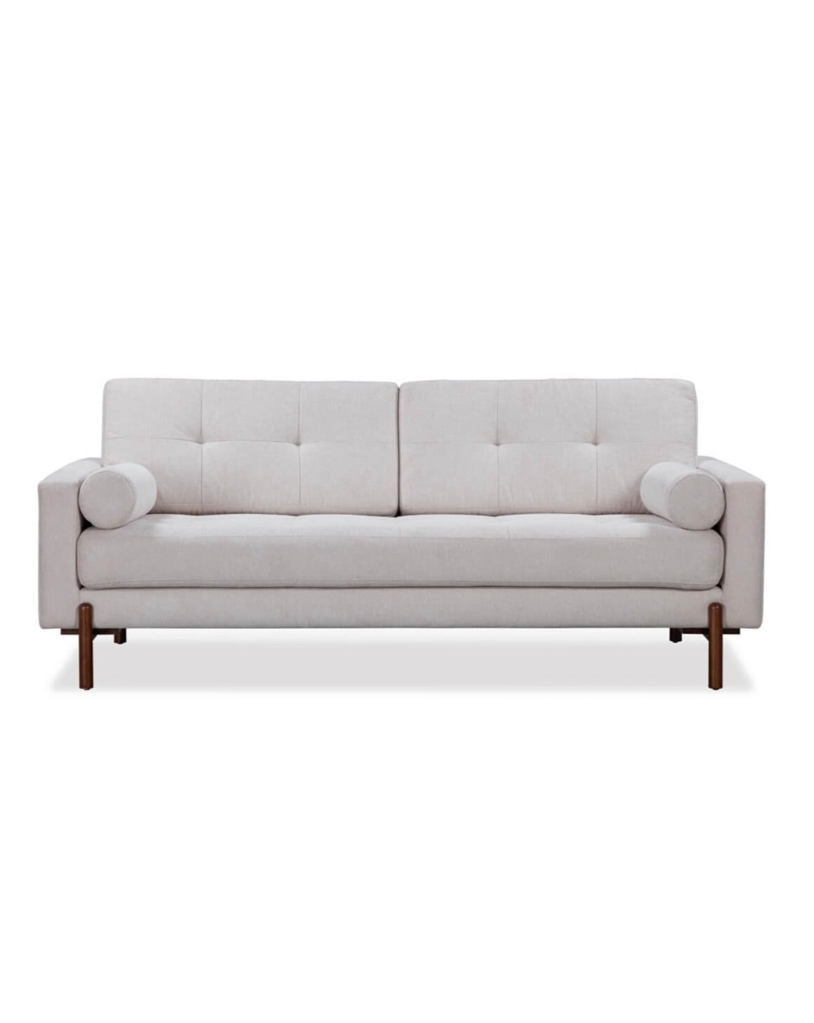Neutral Textured Fabric Sofa