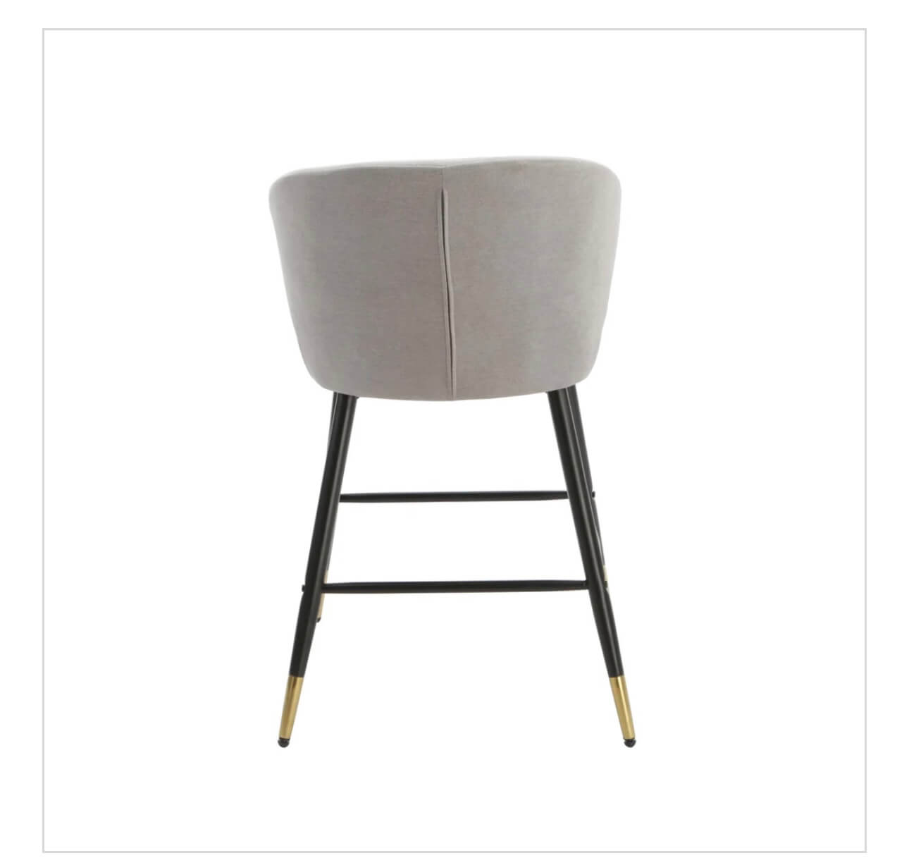 Linen Look Grey Barstools Set Of 2