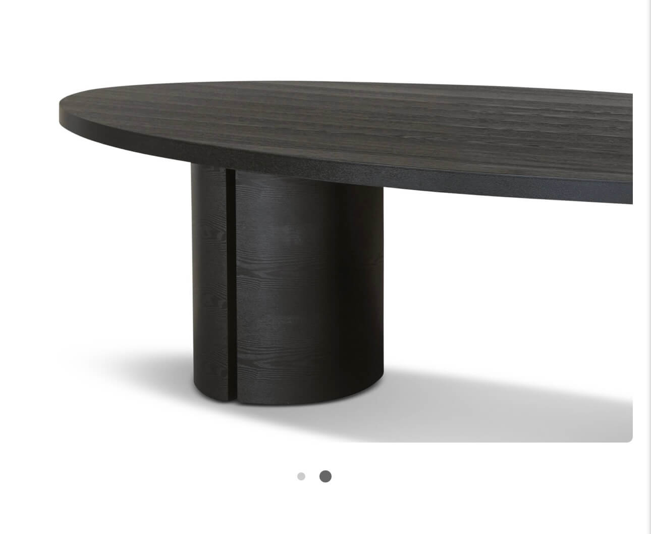 Textured Dark Oak Veneered Dining Table
