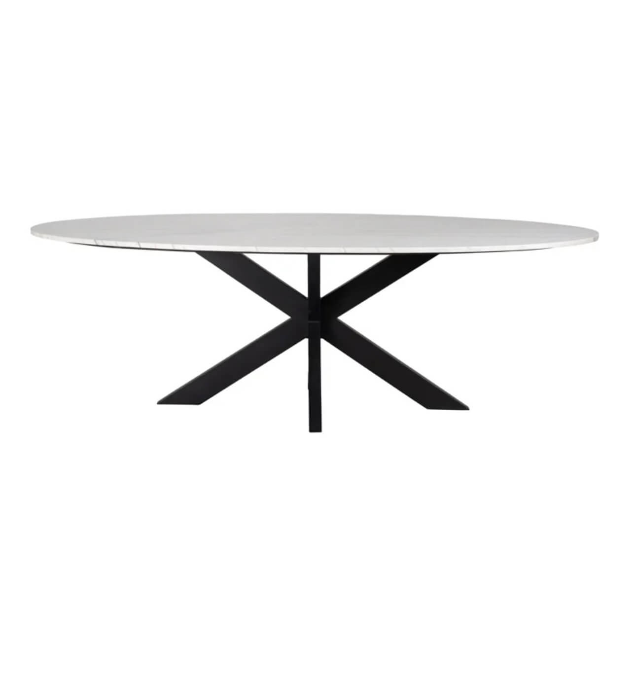 Carrara Marble Oval Dining Table