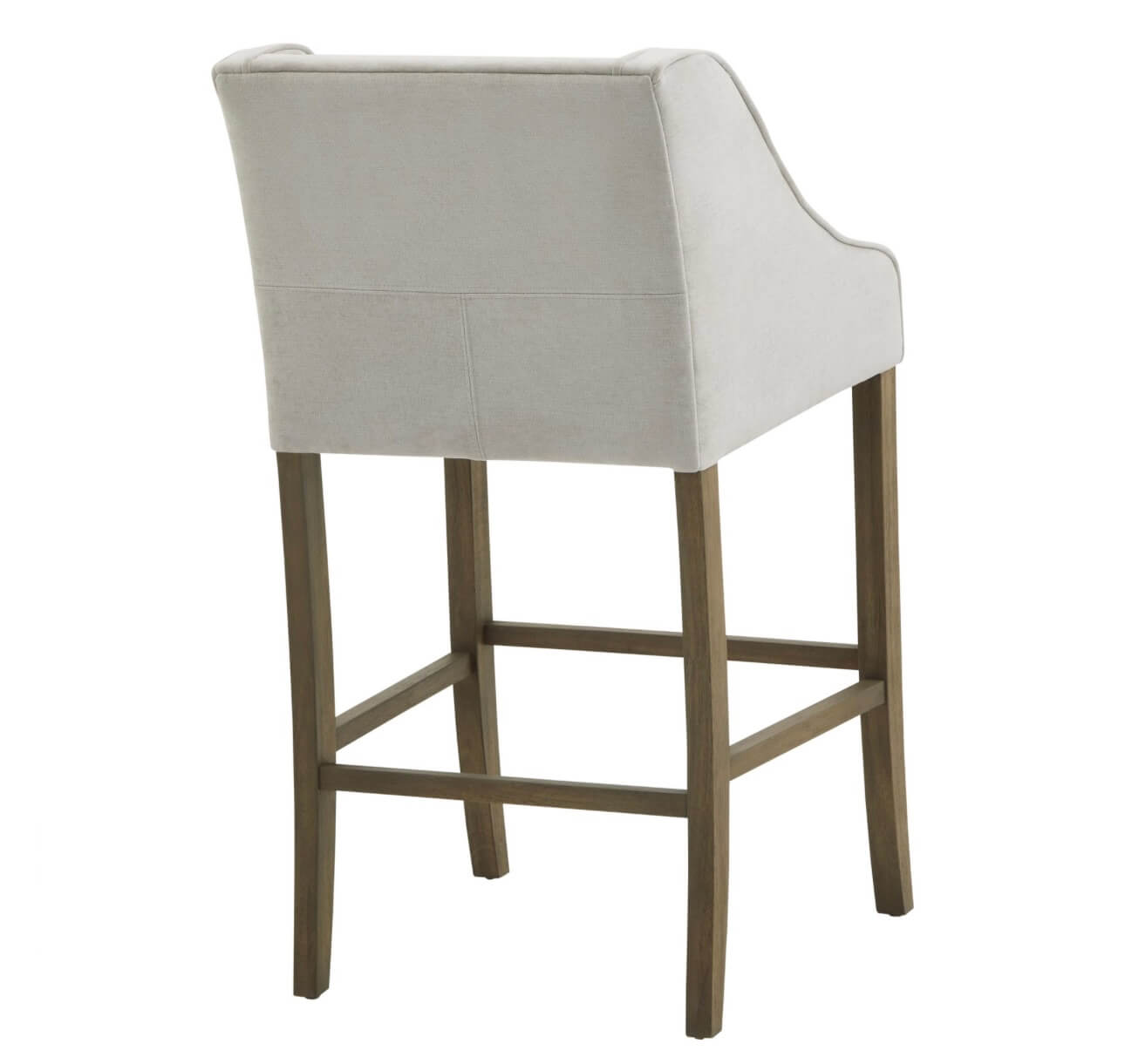 Light Grey Woven Barstool