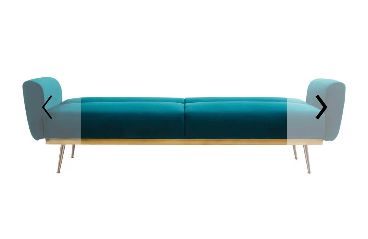 Emerald Green Velvet Sofa Bed