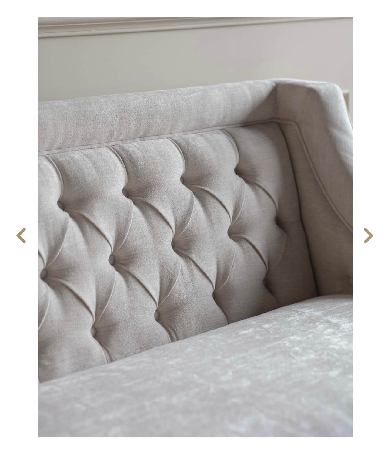 Luxe Ivory Fabric Sofa