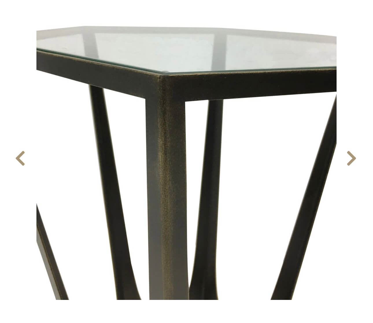 Bronze Finish Side Table