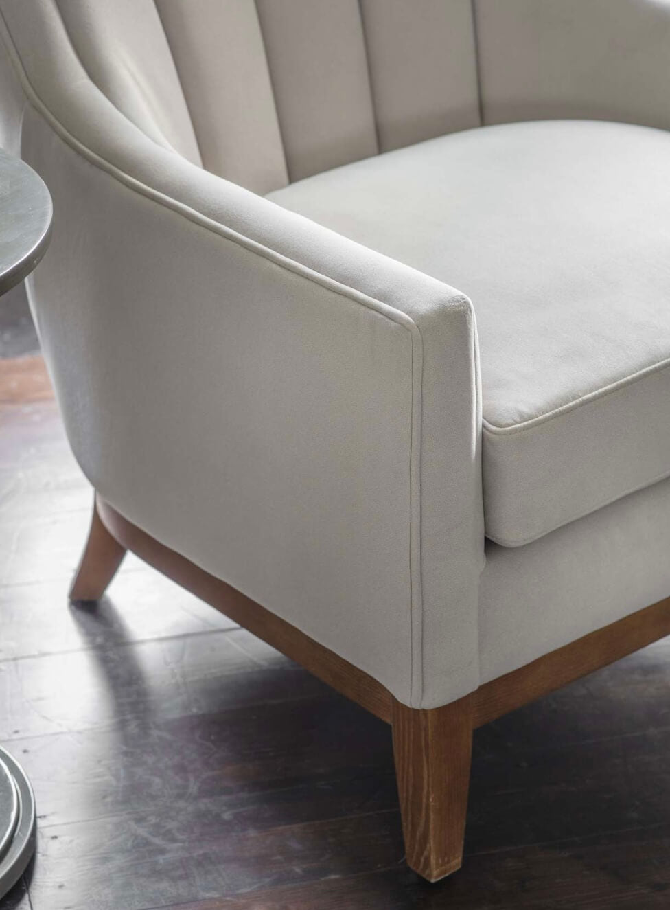 Soft-touch Fabric Occasional Chair
