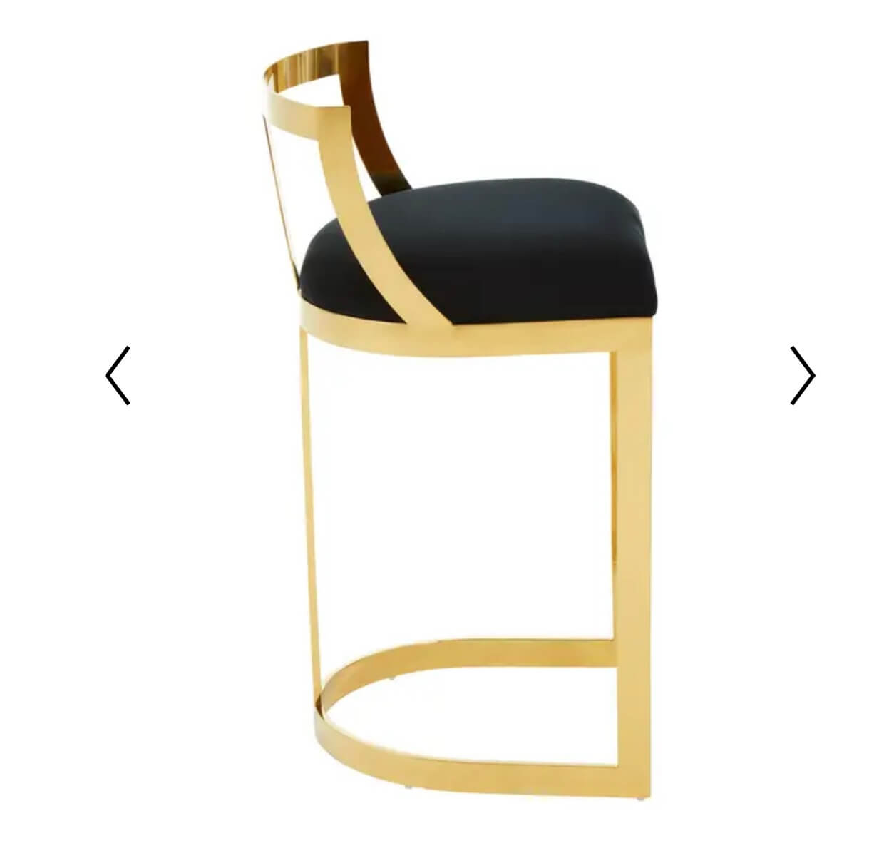 Black Gold Finish Barstool