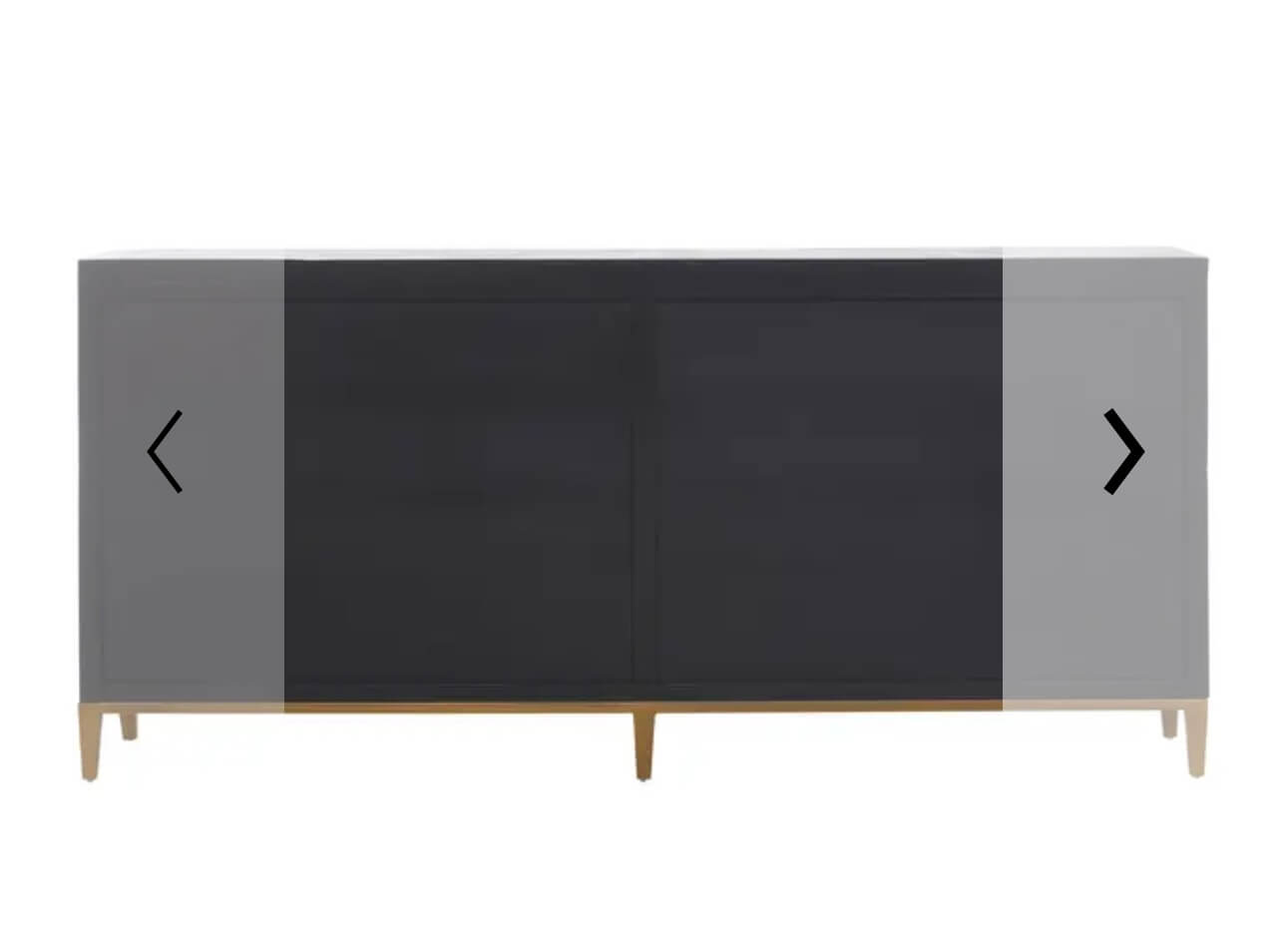 Wooden Textured Brass Trim Sideboard