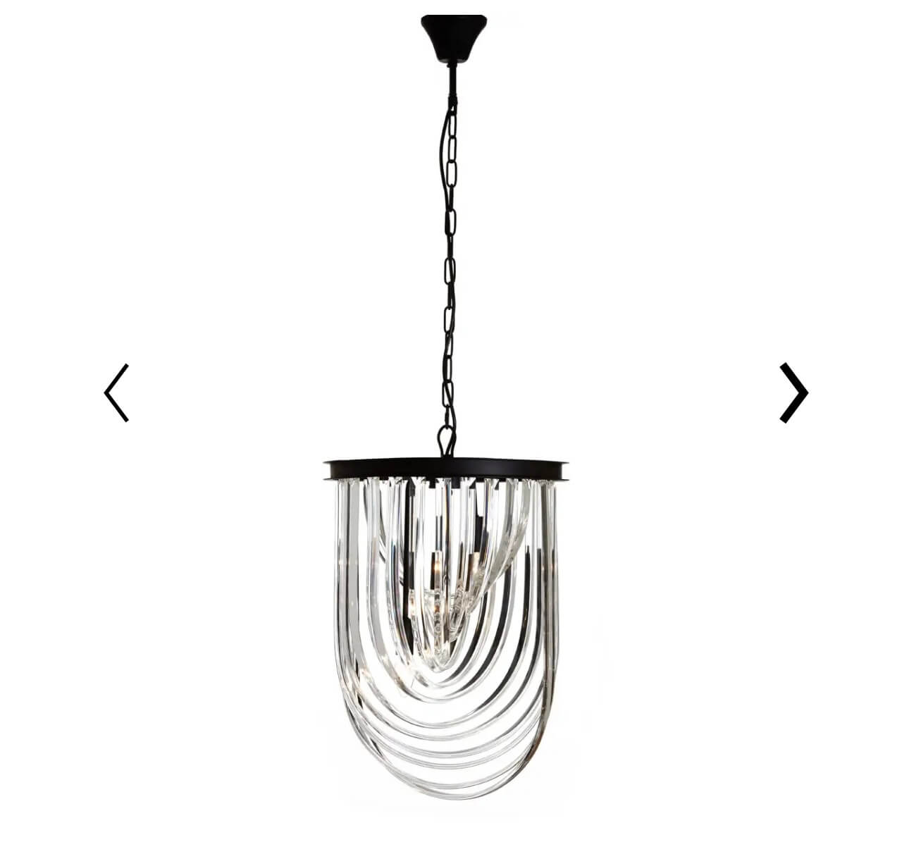 Multi Crystal Long Pendant Light