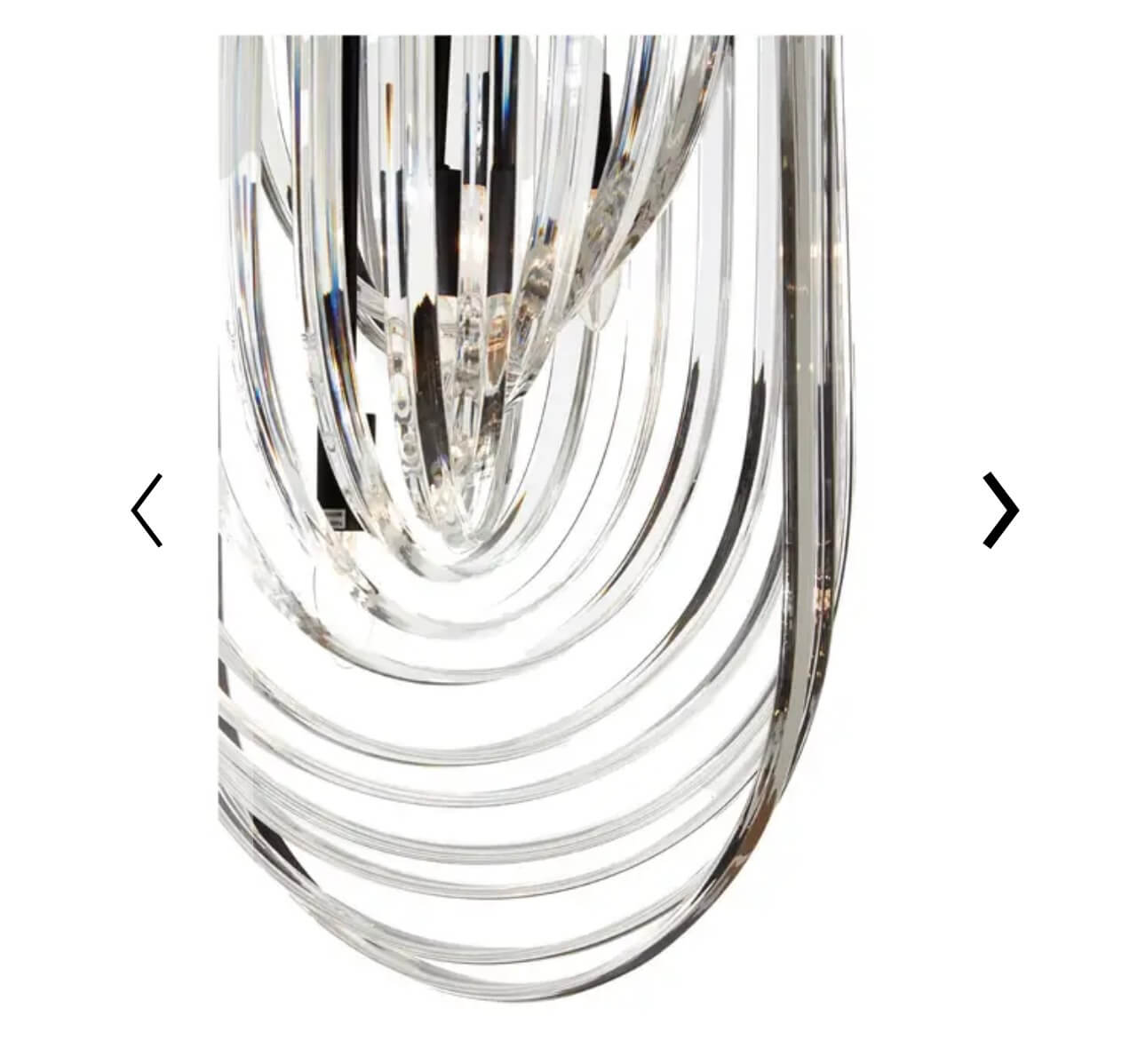 Multi Crystal Long Pendant Light