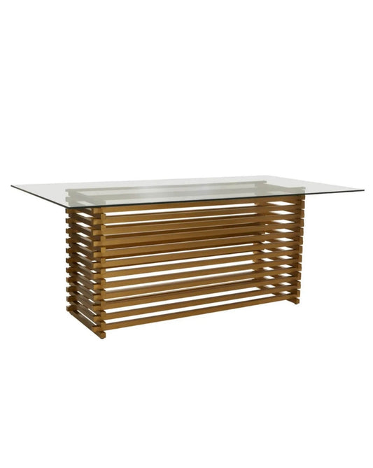 Matte Gold Dining Table
