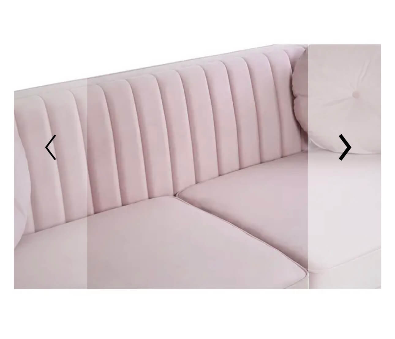 Luxury Pink Velvet Sofa