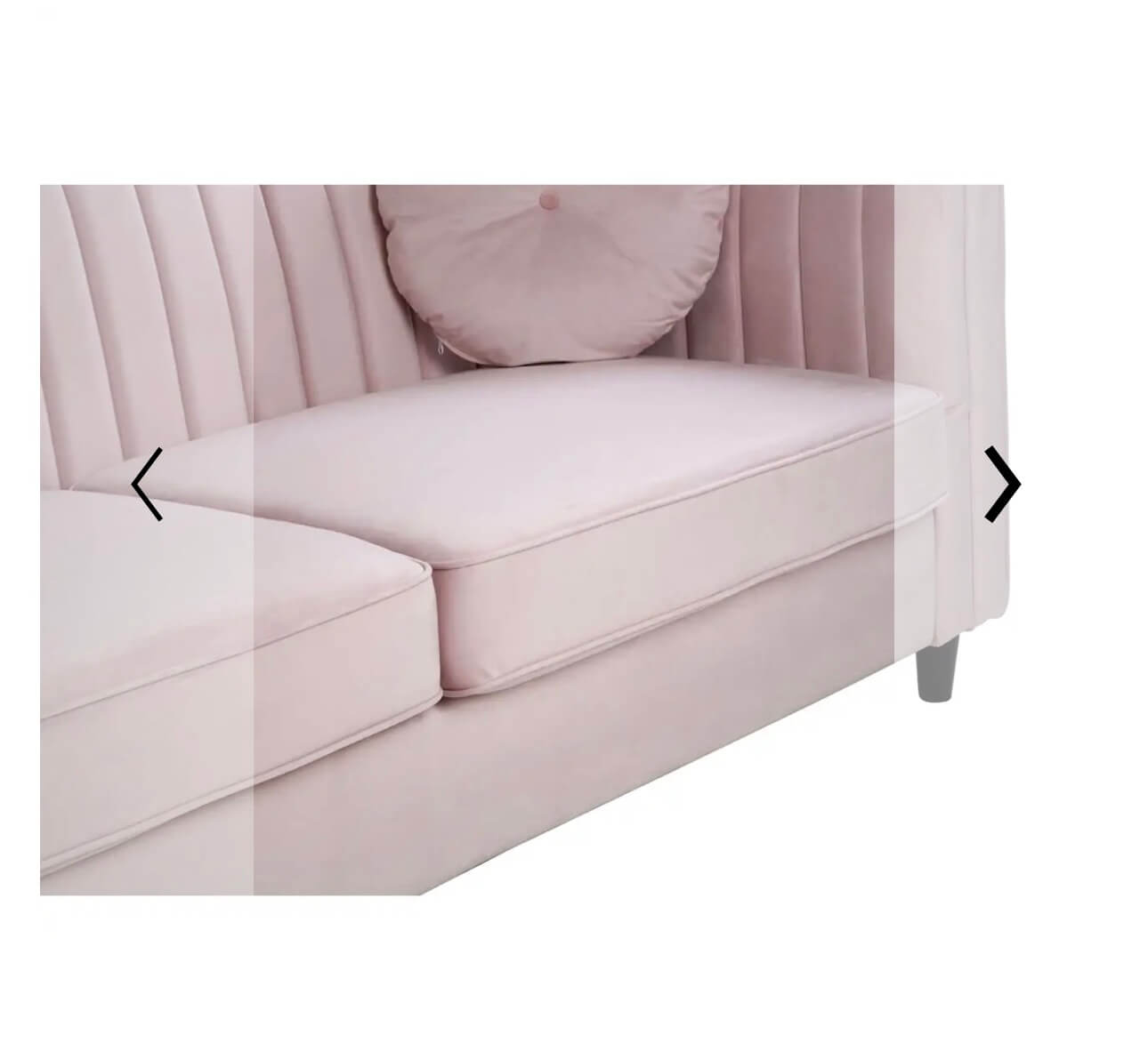Luxury Pink Velvet Sofa