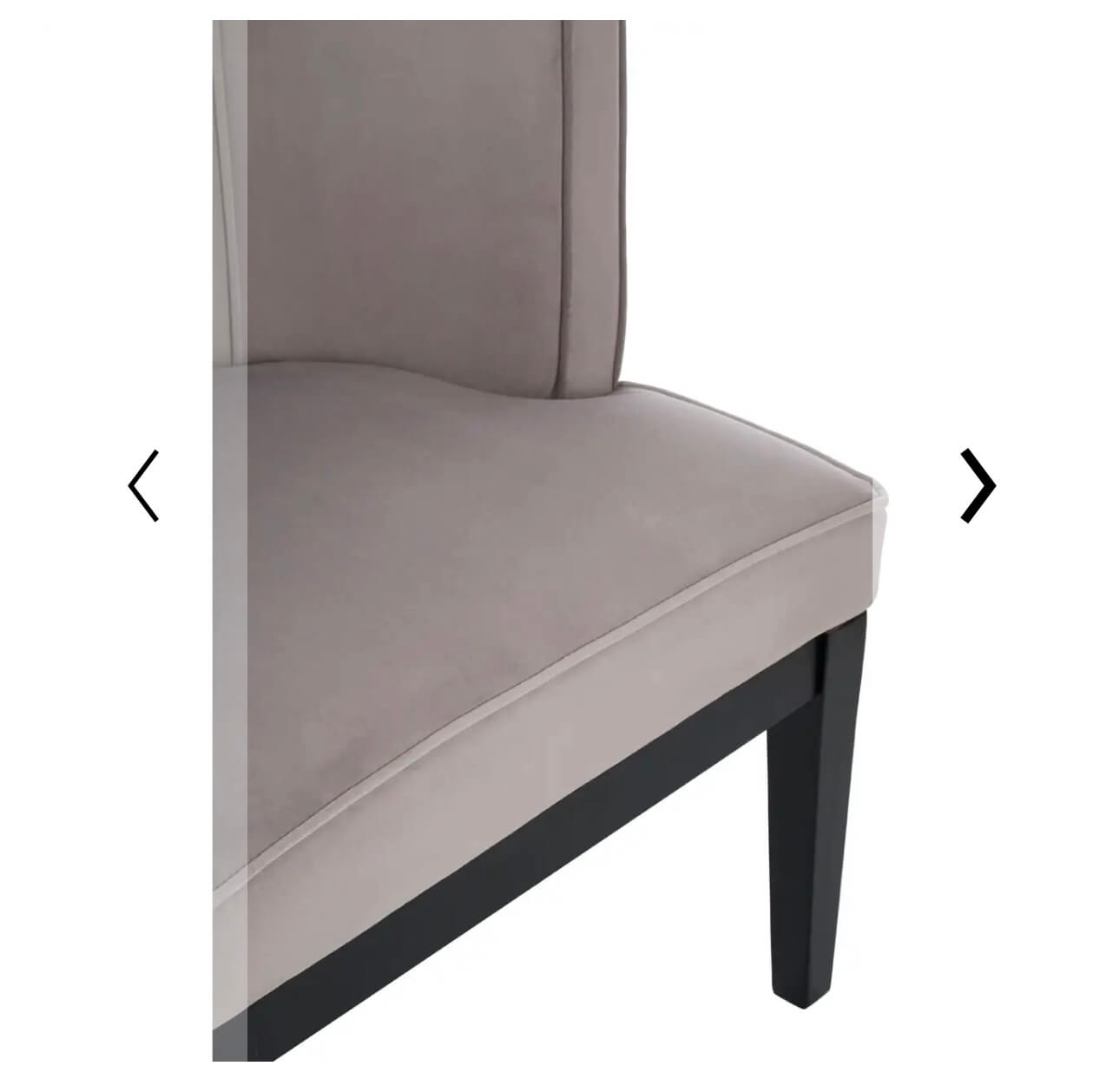 Plush Velvet Curved Chair