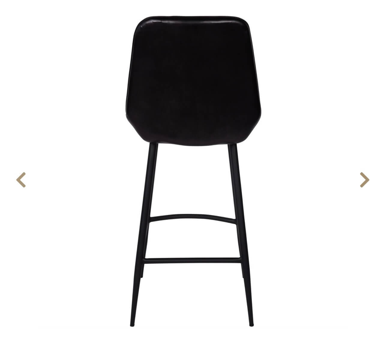 Charcoal Leather Barstools Set Of 2