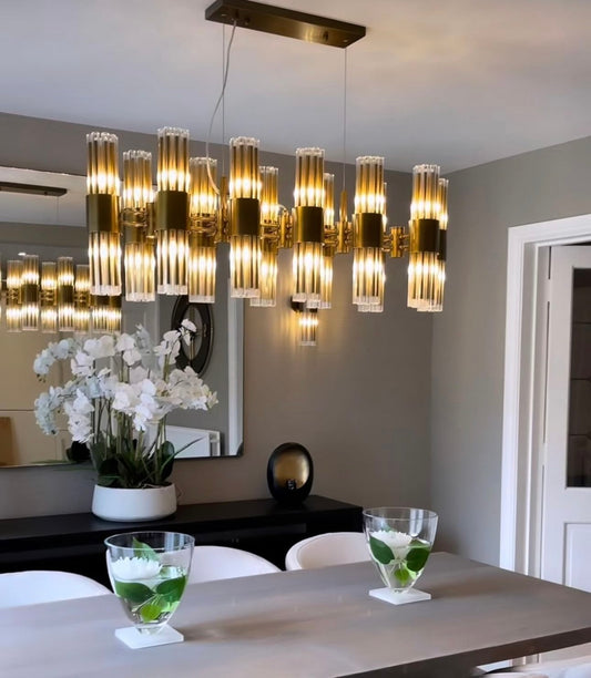 Luxury Brass Over Dining Table Chandelier