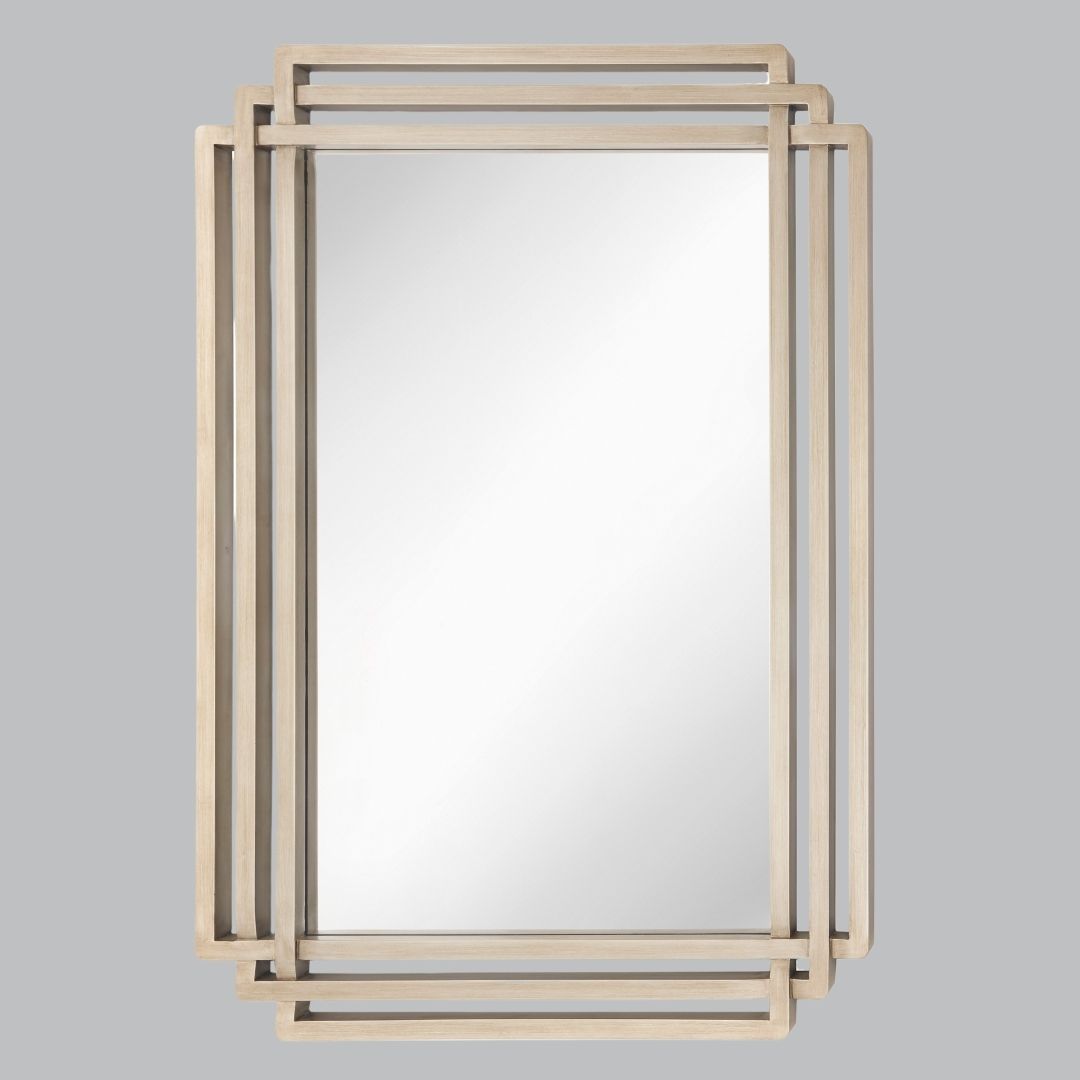 Champagne Silver Leaf Mirror