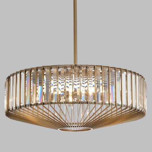 Crystal Brass Pendant Light